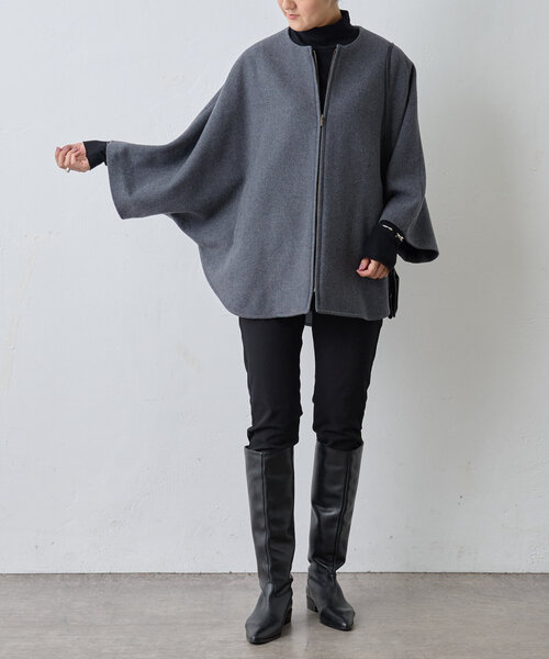 BEARDSLEY（ビアズリー）の「ウールポンチョコート（その他アウター