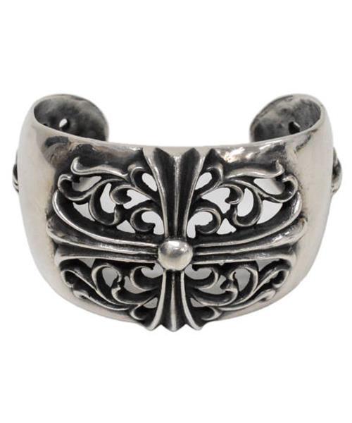 ブランド古着】FLRL CRS CUFF フローラルクロスワイドカフ バングル