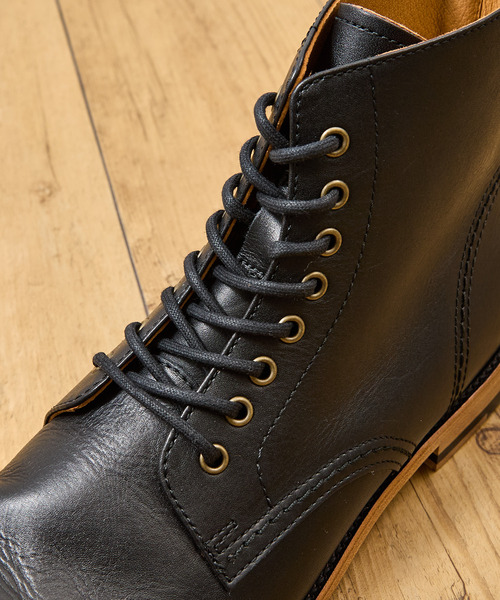 PADRONE パドローネ / LACE UP BOOTS with BACK ZIP [ANTONIO] バック