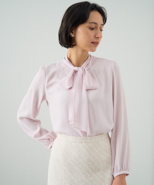 ANAYI（アナイ）の「バックサテンボウタイ ブラウス（シャツ/ブラウス