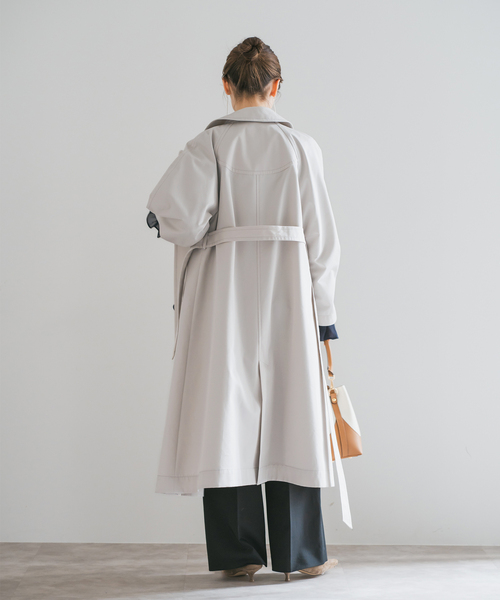Noble（ノーブル）の「グロウツイルアシメトリーカラートレンチコート
