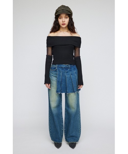 LAGUA GEM（ラグアジェム）の「SHEER DOCKING OFF SHOULDER トップス