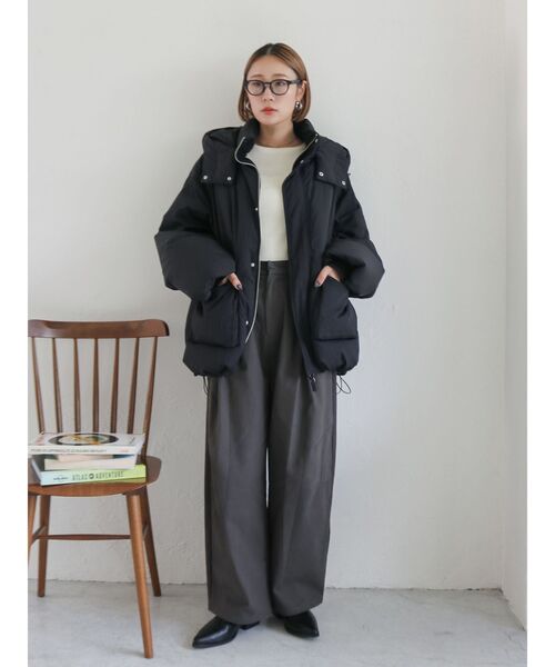 セール】フードデザインダウン（ダウンジャケット/コート）｜Ungrid