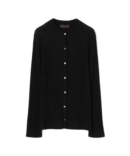 カシミヤシルクリブ クルーネックカーディガン（カーディガン/ボレロ