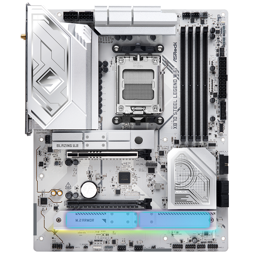 ASRock X870 STEEL LEGEND WIFI AM5 ATX Motherboard - Newegg.com