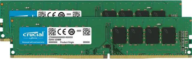 Crucial 16GB (2x 8GB) DDR4 2400 MHz PC RAM 288-pin DIMM Memory Kit