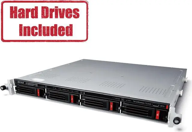 BUFFALO TeraStation 3420 4-Bay SMB 16TB (4x4TB) Rackmount NAS