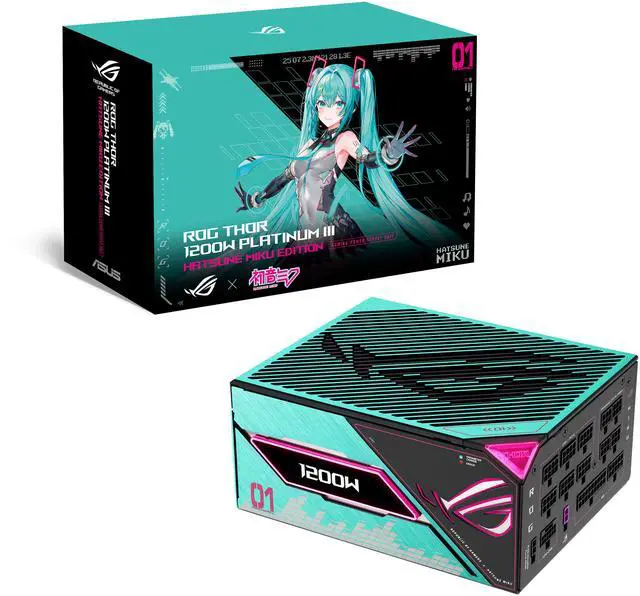 ASUS ROG Thor 1200W Platinum III Hatsune Miku Edition (80 PLUS