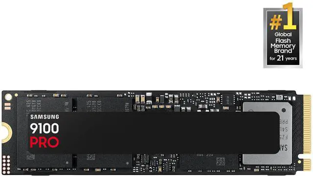 SAMSUNG SSD 9100 PRO 2TB, PCIe 5.0x4 M.2 2280, Seq. Read Speeds Up