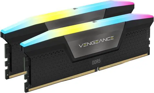 CORSAIR Vengeance RGB 64GB (2 x 32GB) 288-Pin PC RAM DDR5 6000