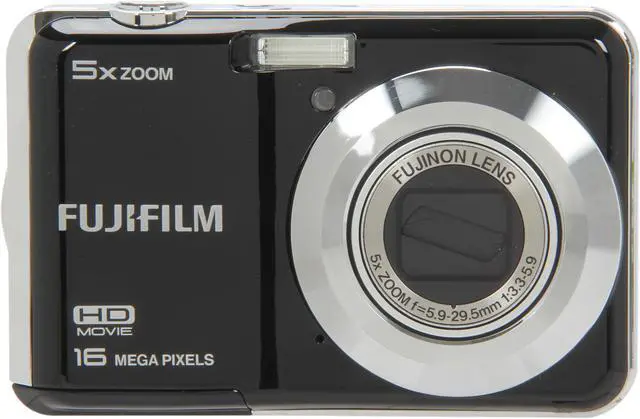 Refurbished: FUJIFILM FinePix AX550 Black 16.0 MP Digital Camera
