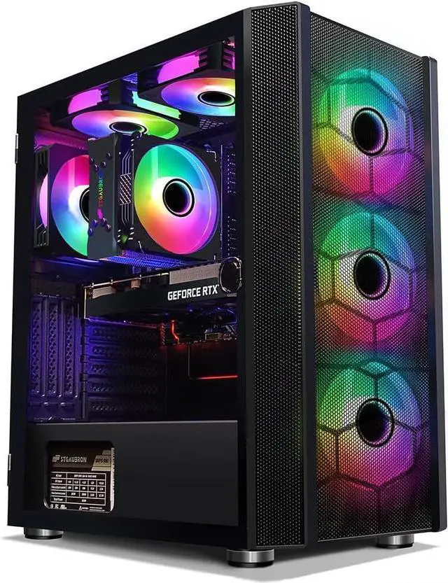 STGAubron Gaming Desktop PC,Intel Core i7-10700F up to 4.8G,Radeon