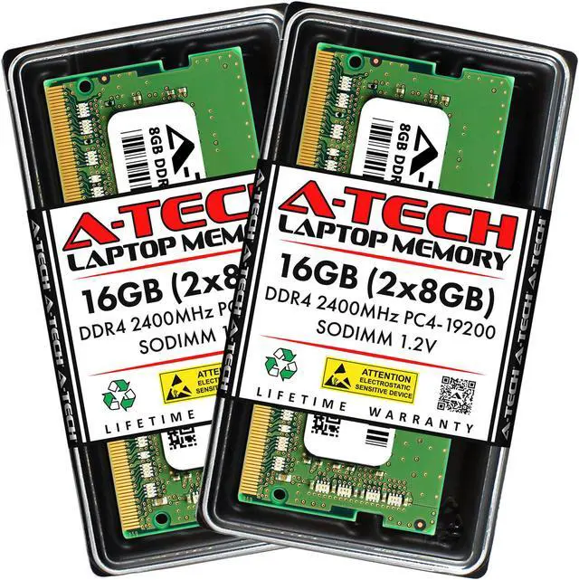 A-Tech 16GB (2x8GB) DDR4 2400MHz SODIMM PC4-19200 Non-ECC