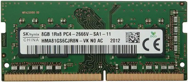 SK Hynix 8Gb 1Rx8 PC4-2666V Laptop 2666Mhz Memory SoDimm RAM