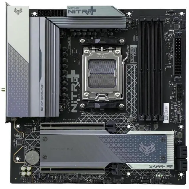 Sapphire Tech NITRO+ B850M WIFI AM5 Motherboard & Ryzen 7 9800X3D