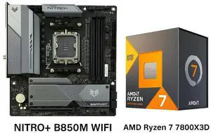Sapphire Tech NITRO+ B850M WIFI AM5 Motherboard & Ryzen 7 9800X3D