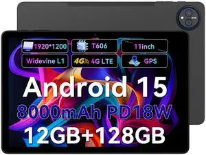 Headwolf Wpad7 2025 Newest Android 15 Tablet, 8 Core 11 Inch FHD