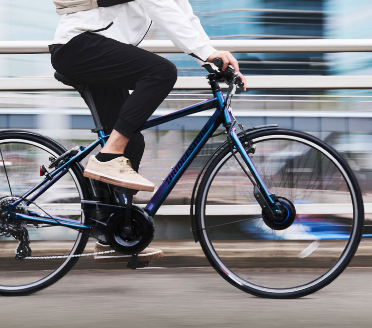 TB1e「TB7B45」27インチ 7段変速 電動自転車 クロスバイク -25