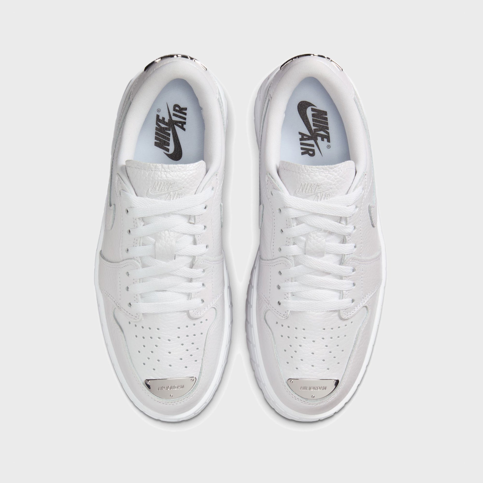 Nike Air Jordan 1 Brooklyn Low - White / Metallic Silver – Kith Canada