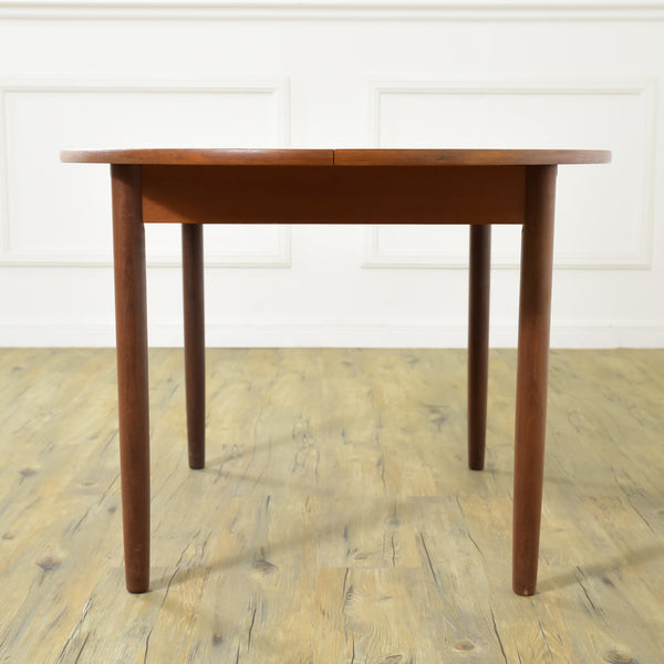 北欧 ヴィンテージ チーク エクステンションオーバル テーブル #30161