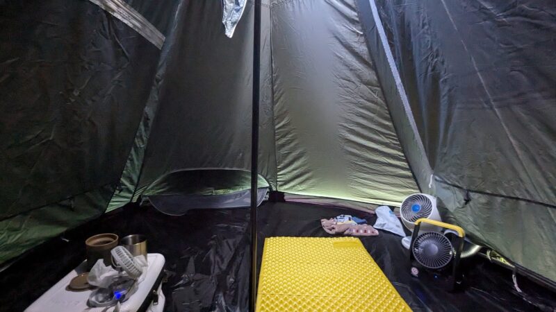 ポータブルミニクーラーは夏キャンプの冷房になるのか実験！ナカトミ