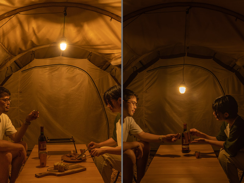 DODから連結できる吊り下げ式LEDランタン「ミスタードングリ」登場