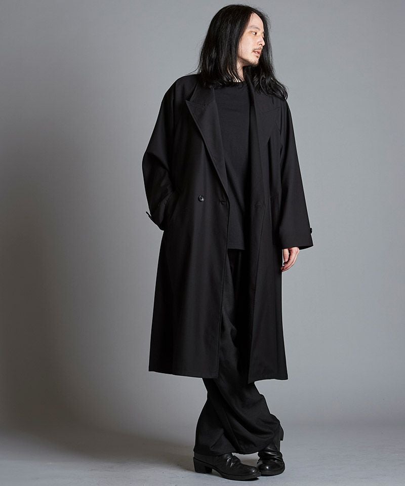 50%OFF【NO ID.(ノーアイディー)】 ﾀﾞﾌﾞﾙﾌﾞﾚｽﾄBIGﾛﾝｸﾞｺｰﾄ(855006-871C