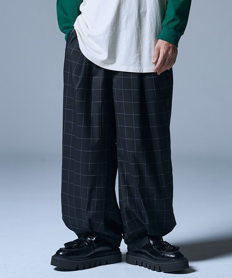 50%OFF【glamb(グラム)】Windowpane Easy Pants ウィンドウペーン
