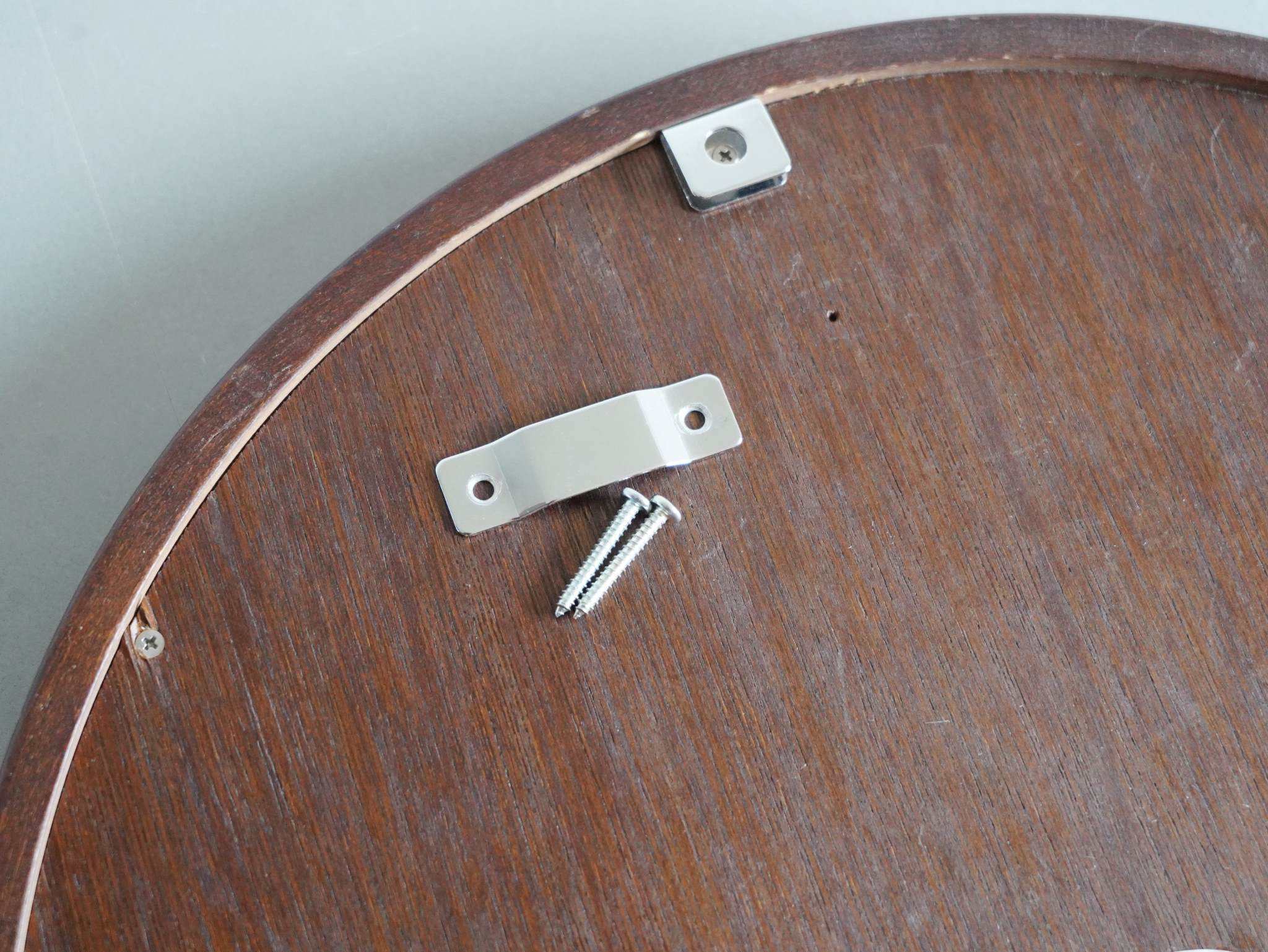 曲木鏡 丸小 古代色 柳宗理 秋田木工 ウォールミラー 壁掛け鏡 中古