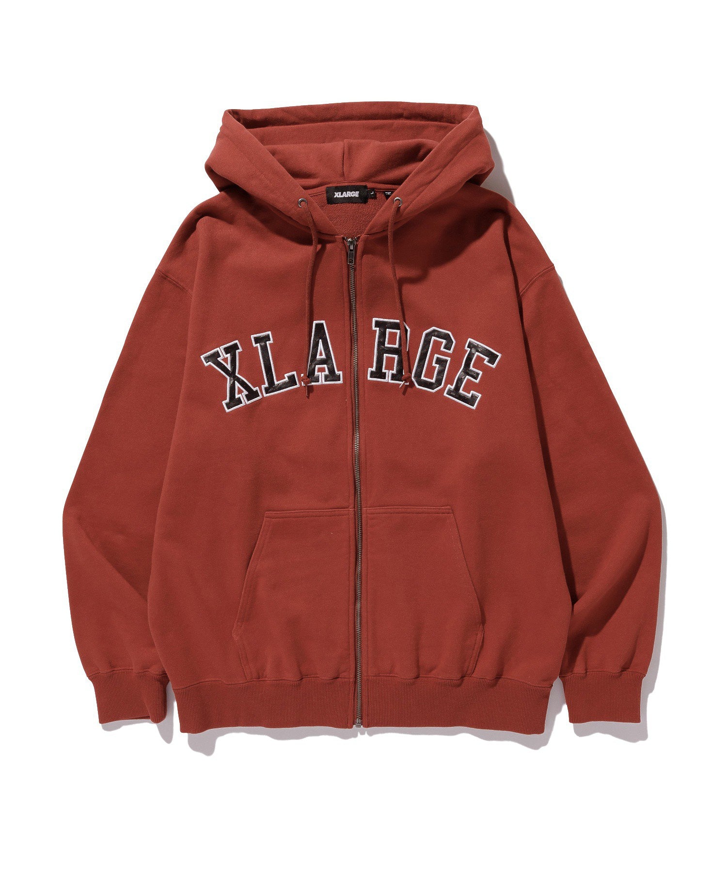 PERFORATED LEATHER LOGO ZIP UP HOODED SWEATSHIRT – calif（カリフ
