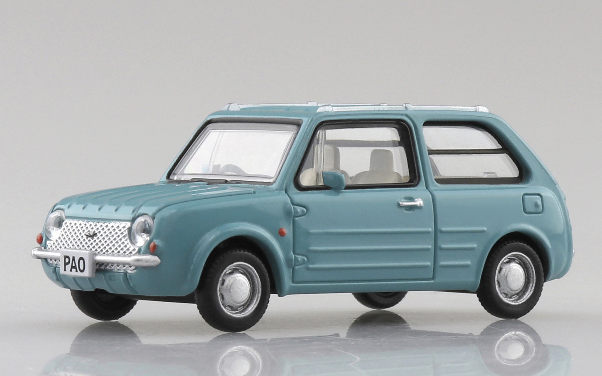 日産「パオ」を1/64スケールで再現したアオシマ「1/64 Nissan PAO