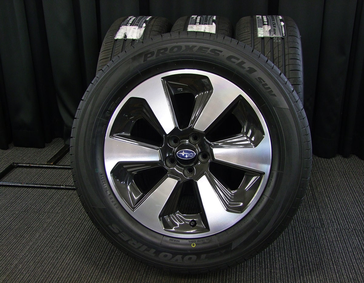 スバル フォレスター SJ系 新車外し 17インチホイールのみ4本 PCD100