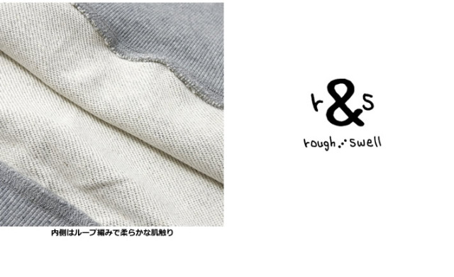 rough&swell［ラフアンドスウェル］BIG R HOODIE/ビッグロゴ裏毛