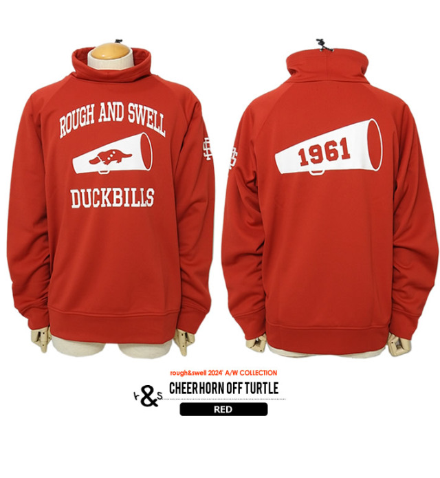 rough&swell［ラフアンドスウェル］CHEER HORN OFF TURTLE/裏起毛