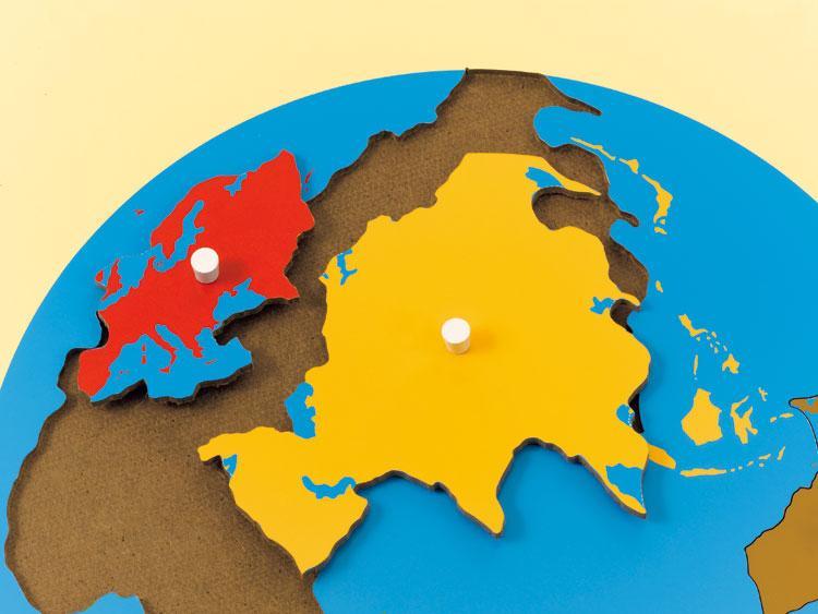 モンテ 地図パズル 世界 | 文化教具 | モンテッソーリ教具・書籍