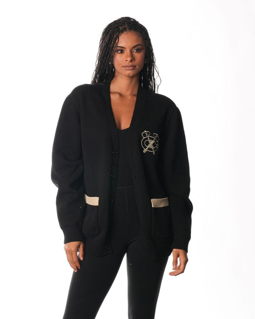 Wild Collective Chicago Blackhawks Jacquard Cardigan Sweater – CBH