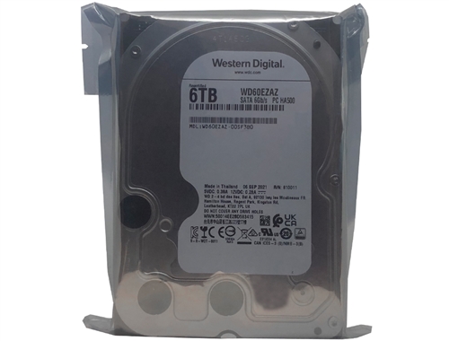 Western Digital Blue WD60EZAZ 6TB 5400RPM 256MB SATA 6.0Gb/s 3.5