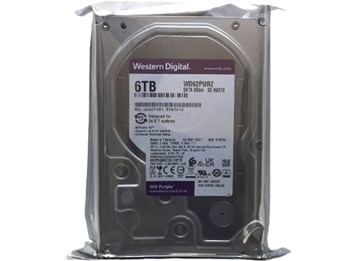 Western Digital Purple Surveillance WD62PURZ 6TB 5400RPM 64MB