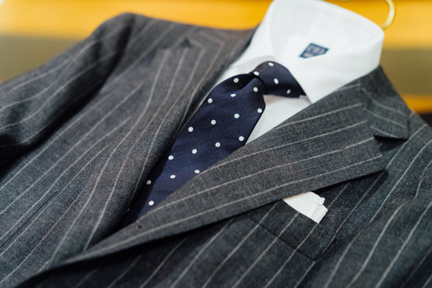 BEAMS F (ビームス エフ)＞ グレーストライプスーツ｜ビームス 熊本｜BEAMS