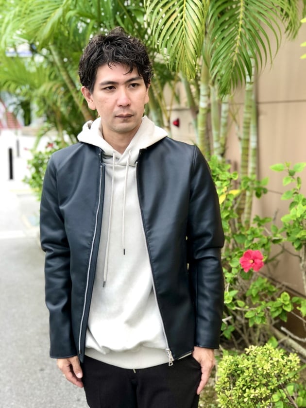 BEAMS HEART シープスキンレザーシングルライダースジャケット XL