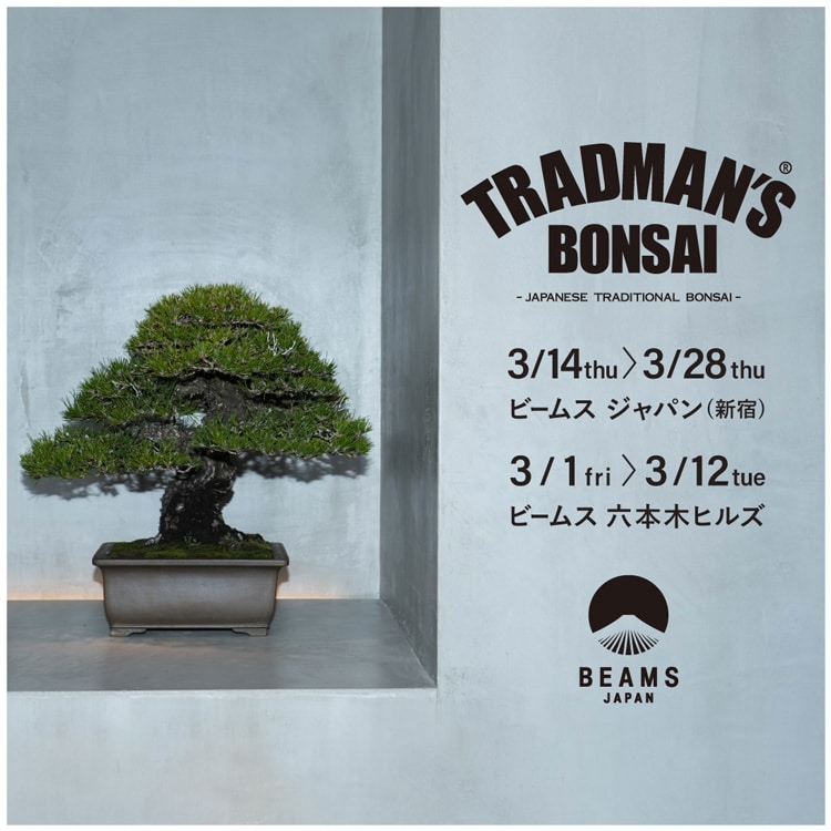 盆栽を世界に伝えるブランド〈TRADMAN'S BONSAI〉のポップアップストア