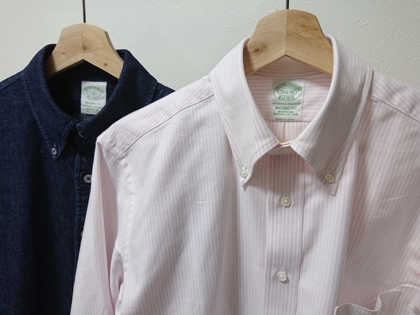 ブルックスブラザーズ 春セールの戦利品。キャンディストライプシャツ