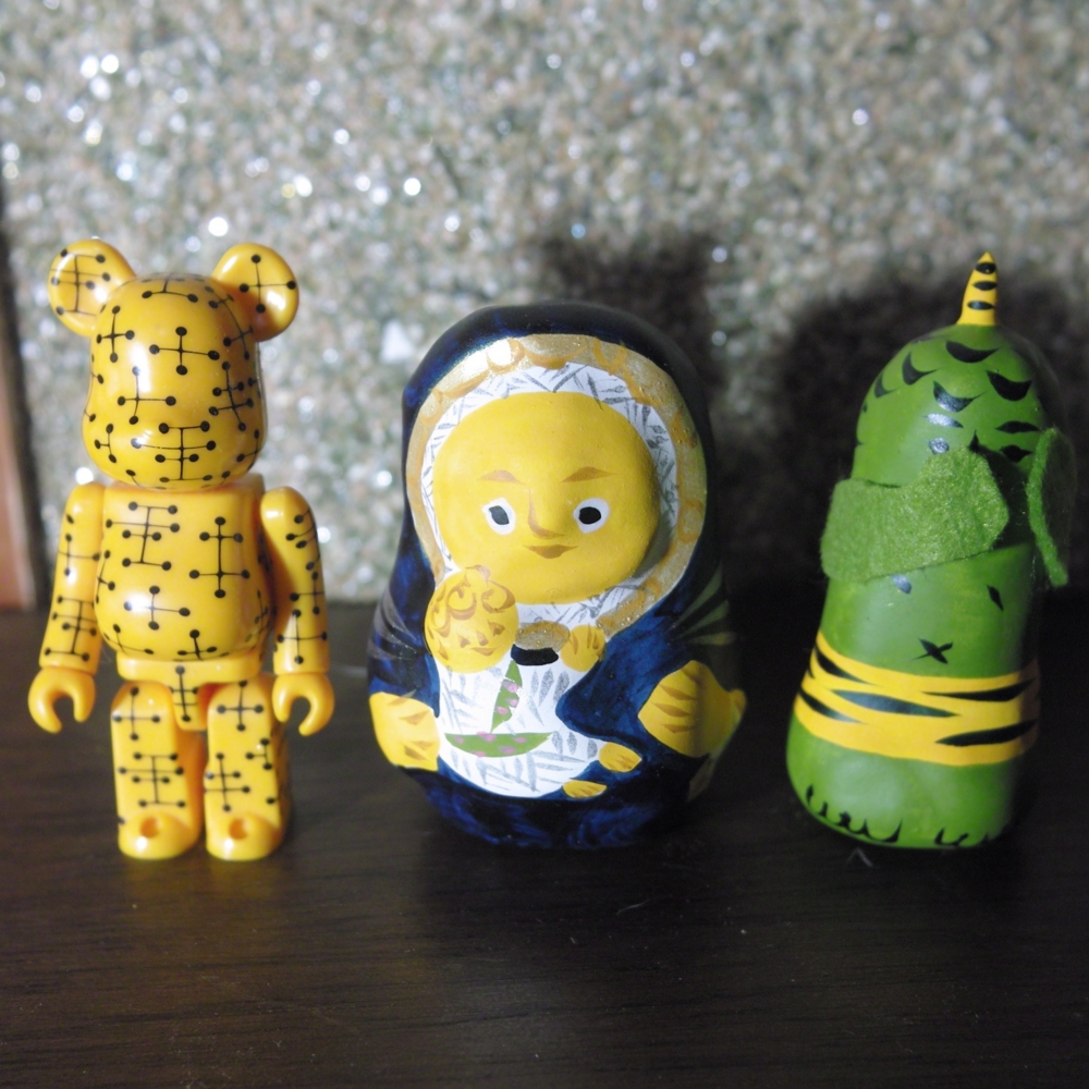 玩具ロードワークス(豊永盛人) 琉球張り子 / マリア達磨 & 鬼 - smogbom