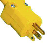 HUBBELL HBL5965VY Valise® Straight Blade Plug 15 A, 125 VAC, Plugs