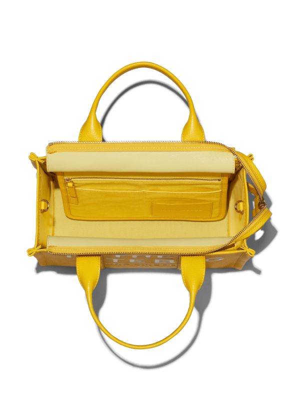 Marc Jacobs The Leather Medium Tote Bag | Yellow | FARFETCH