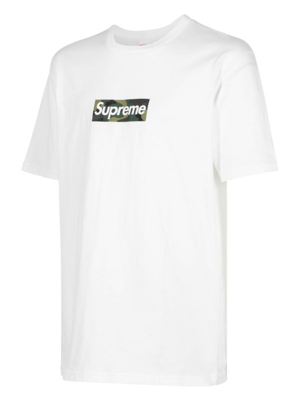 Supreme Box Logo Cotton T-shirt | White | FARFETCH