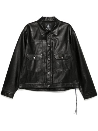 Mastermind Japan Leather Jacket | Black | FARFETCH