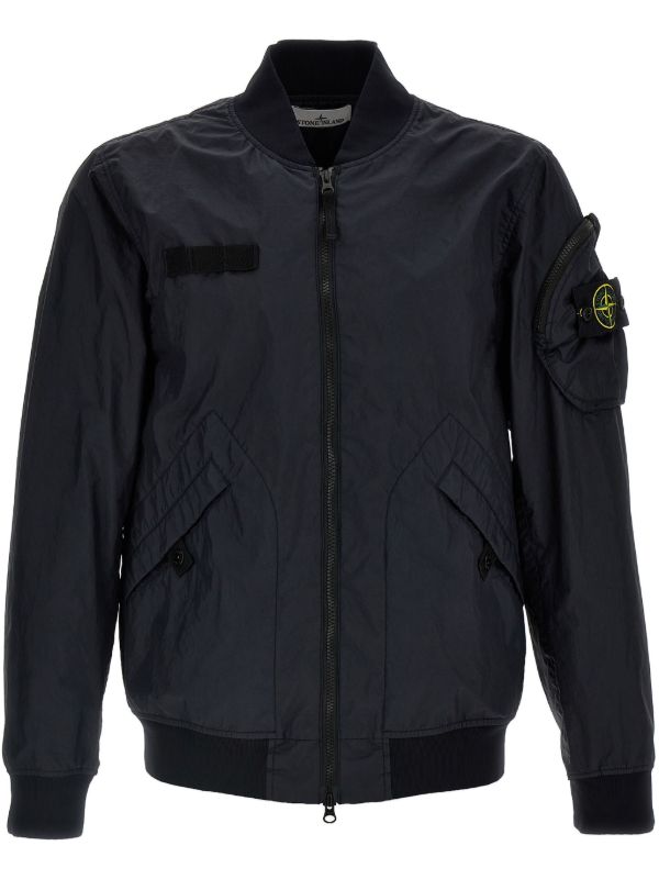 Stone Island Membrana 3L TC ボンバージャケット | ブルー | FARFETCH JP