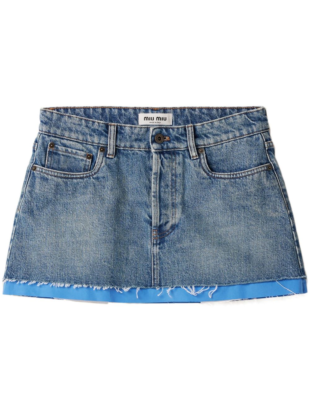 Miu Miu デニム ミニスカート | ブルー | FARFETCH JP