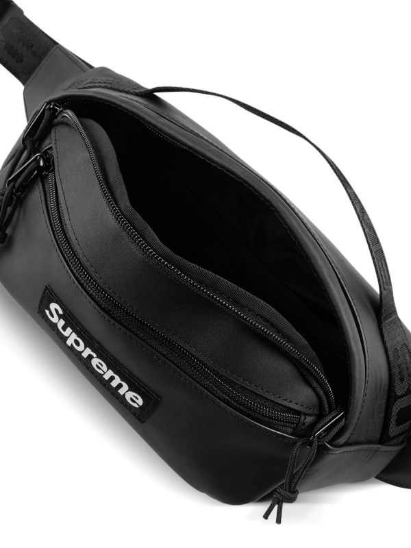 Supreme Leather Belt Bag | Black | FARFETCH